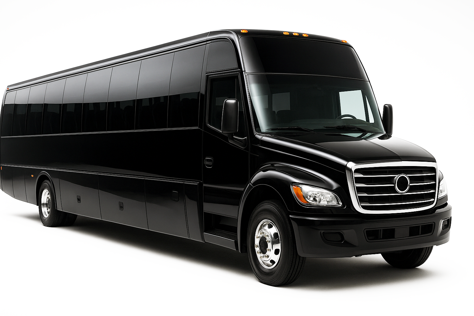 36 passenger charter bus for large group transfers to Resorts World